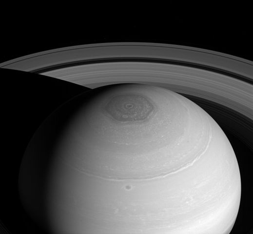 Saturn's North Pole Hexagon